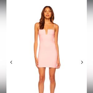 SUSANA MONACO
Square Wire String Mini Dress Blush